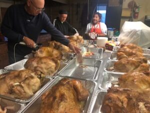 volunteers at the 2021 Turkey Dinner Fundraiser