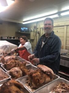 volunteers at the 2021 Turkey Dinner Fundraiser