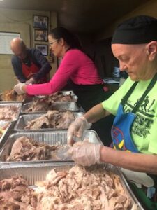 volunteers at the 2021 Turkey Dinner Fundraiser