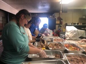 volunteers at the 2021 Turkey Dinner Fundraiser