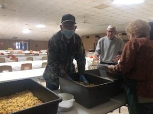 volunteers at the 2021 Turkey Dinner Fundraiser